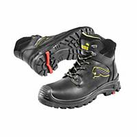 Safety shoes ankle-high Puma Borneo, S3/HRO/SRC, size 44, black, pair