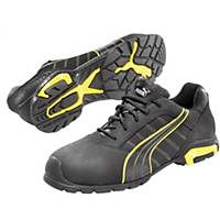 Safety shoe PUMA AMSTERDAM LOW S3 SRC, black/yellow, size 41