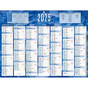 QUO VADIS Calendrier Décembre à Décembre 2024, format 13,5 x 18 cm Bleu