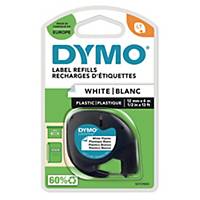 Dymo® nauha LetraTag® 12mm x 4m muovi valkoinen