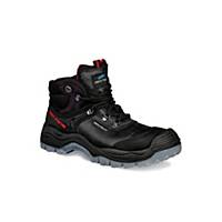 Safety shoes ankle-high About Blu Safhir, S3/SRC, size 39, black, pair