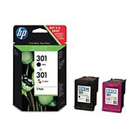 HP N9J72AE COMBO PACK 301 INKJET B/C/M/Y