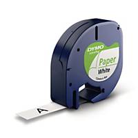DYMO LetraTag Paper Labels - 12 mm x 4 m Roll
