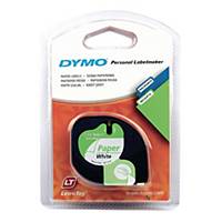 12 mm x 4 m Roll 6X LetraTag Label Plastic Label Tape for Dymo White Dymo