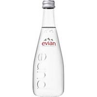 Přírodní minerální voda Evian, neperlivá, 0,33 l, 20 kusů, nevratné sklo