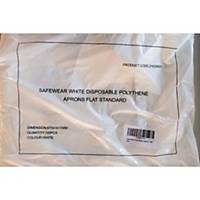Flat Packed Disposable Aprons White - Pack Of 1000