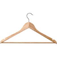 Coat hanger Unilux Woody, wood, pack of 25