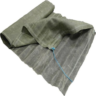 Jute Tarpaulin Green Brass Eyelets 16/22oz Sheet