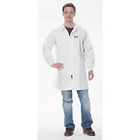 Disposable lab coat, 3M 4440, microporous PE laminate, size L, white