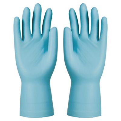 KCL Einweghandschuhe Dermatril 740 Gr.7 blau Nitril EN 374,EN 455 Kat.III