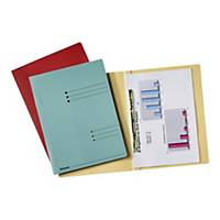 Chemise à glissière Esselte pour documents perforés, A4, carton 275 g, rouge