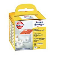 RL320 AVERY UNIVERSAL LABELS 70X54MM WH