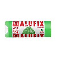 Pytle Alufix na odpad, HDPE polyetylen, zatahovací, zelené, 45 l