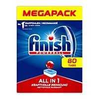 Finish dishwasher tabs all-in-one plus, pack of 80
