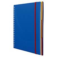 Notizio jegyzetfüzet, A4, négyzethálós, kemény fedél, 180 oldal, kék