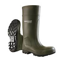 Dunlop Purofort C462933 S5 safety boots, SRC, green, size 43, per pair