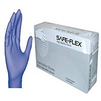 SAFE-FLEX GLOVES NITRILE PAIR SMALL PURPLE - PACK OF 50