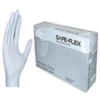 SAFE-FLEX ถุงมือ ไนไตรล์ L ขาว แพ็ค 50 คู่