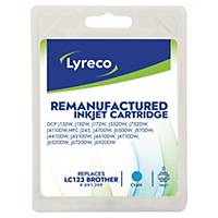 Lyreco compatible Brother ink cartridge LC123 blue [600 pages]