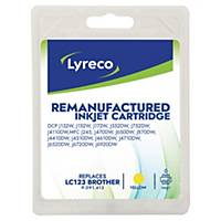 Lyreco compatible Brother ink cartridge LC123 yellow [600 pages]