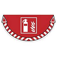 Brandschutzzeichen   Feuerlöscher   für Bodenmarkierung, 70,5 x 35,7cm