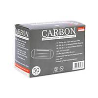 FACE MASK CARBON 4 PLY PACK OF 50