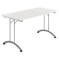 Table pliante Buronomic - 70 x 140 cm - blanche