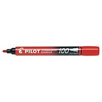 Permanent marker Pilot SCA 100, rund, rød