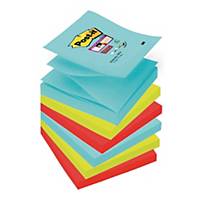 Post-It Super Sticky Miami Colour Z-Notes 76X76mm  Pack of 6