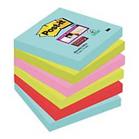 Karteczki samoprzylepne Post-it® Super Sticky Cosmic, 76x76mm, 6x90 sztuk