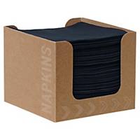 Distributeur de serviettes noires Duni, 20 x 20 cm, le paquet de 50 pièces