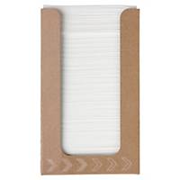 Distributeur de serviettes blanches Duni, 20 x 20 cm, le paquet de 100 pièces