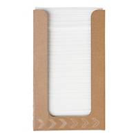 Guardanapos de papel Duni Dunisoft® - 20 x 20 cm - branco - Pacote de 100
