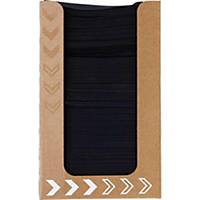 Servilletas de papel Duni Dunisoft® - 20 x 20 cm - negro - Pack de 100