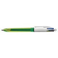 Bic 4 Colours Fluo Ball Pen With Highlighter - Box Of 12