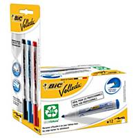 BIC Velleda 1701 Blue Whiteboard Marker - Box of 12 + 3 Free Liquid Ink Markers
