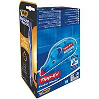 Pack 10 fitas corretoras Tippex Pocket Mouse + Blíster Gelocity Quick Dry