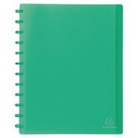 Exacompta display book with 30 removable pockets translucent green