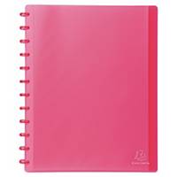 Exacompta display book with 30 removable pockets translucent pink