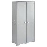 KIS tall cabinet with 4 shelves, grey