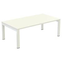 Table basse Easydesk - 114 x 60 cm - blanche