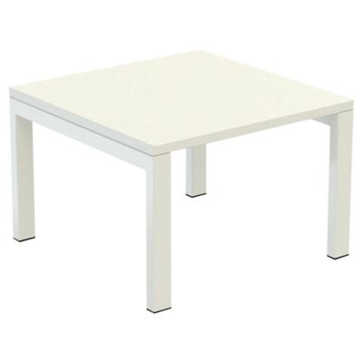 Beistelltisch T60 Easydesk, nicht verstellbar, 60x60 cm, weiss