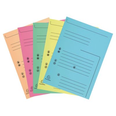 Boîte de 20 chemises de présentation carte brillante 250g Chromolux - A4 - Blanc