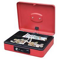 Reskal geldkistje met knop voor automatische opening, medium, rood