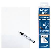 Tableau blanc sur rouleau Legamaster Magic Chart, 20 x 30 cm, uni