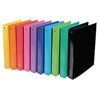 IDERAMA RING BINDER, 4 RINGS, 40MM SPINE, 32X26CM - ASSORTED COLOURS, PACK OF 10
