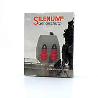 Gehörschutzpfropfen Silenum Work, 20dB, rot mit Kordl, Paar à 2 Stück