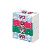 SCOTT Softbox facial tissue 2-Ply 110 Sheets - Pack of 4