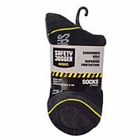 Safety Jogger Work Socks Black Size 39 - 42 - Pack of 3