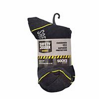 Safety Jogger Work Socks Black Size 43 - 47 - Pack of 3